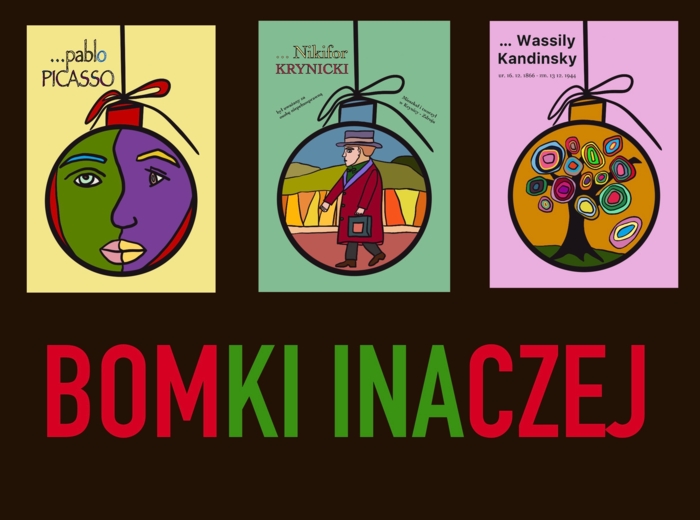 Kolorowanka świąteczna - bombki inaczej