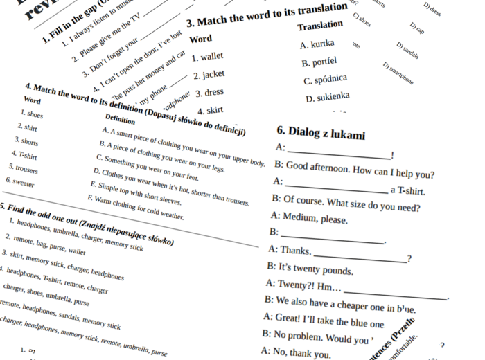 Brainy 4 – Unit 3 – vocabulary revision