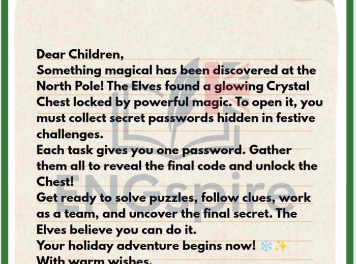 CHRISTMAS ESCAPE ROOM DLA KLAS 4-6