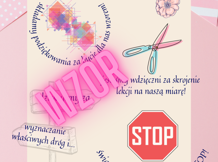 Kartka dla nauczyciela, Dzień Edukacji Narodowej, DEN, KEN, zakończenie roku