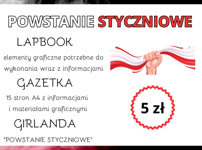 POWSTANIE STYCZNIOWE - MATERIAŁY NA GAZETKĘ