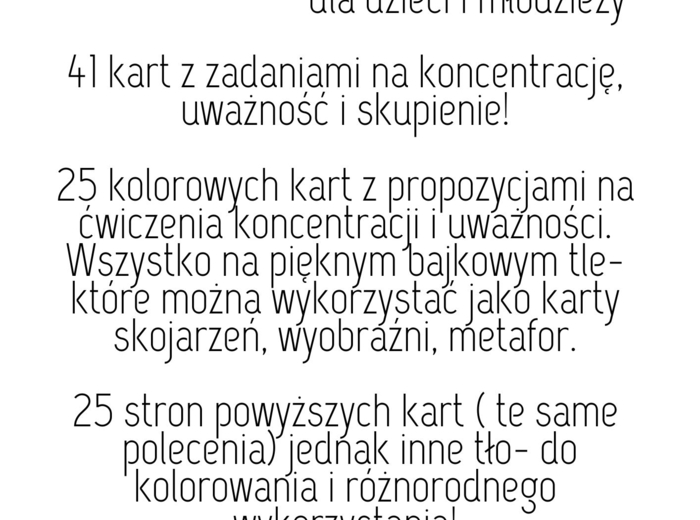 Karty uważności dla dzieci i młodzieży