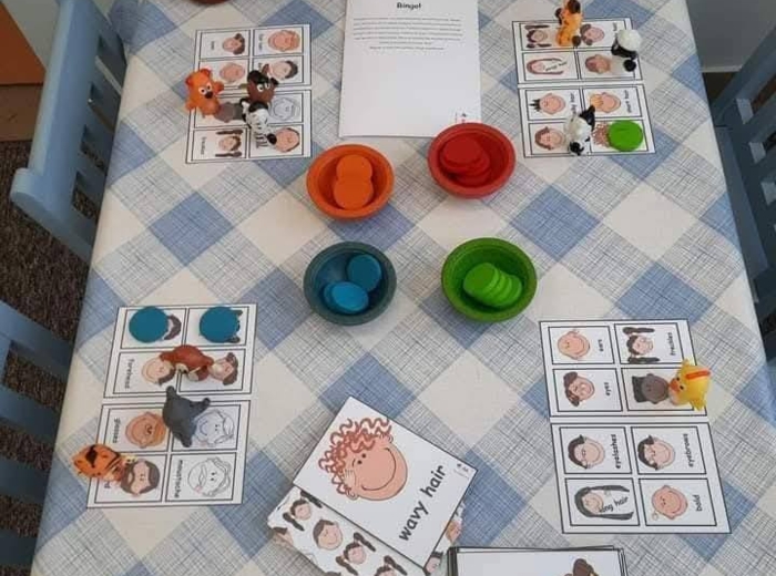 Describing faces games