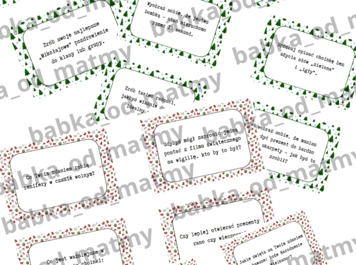 Pytanie czy wyzwanie - wersja świąteczna