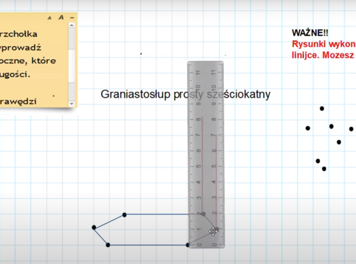 Filmy: rysowanie graniastosłupów i ich siatek