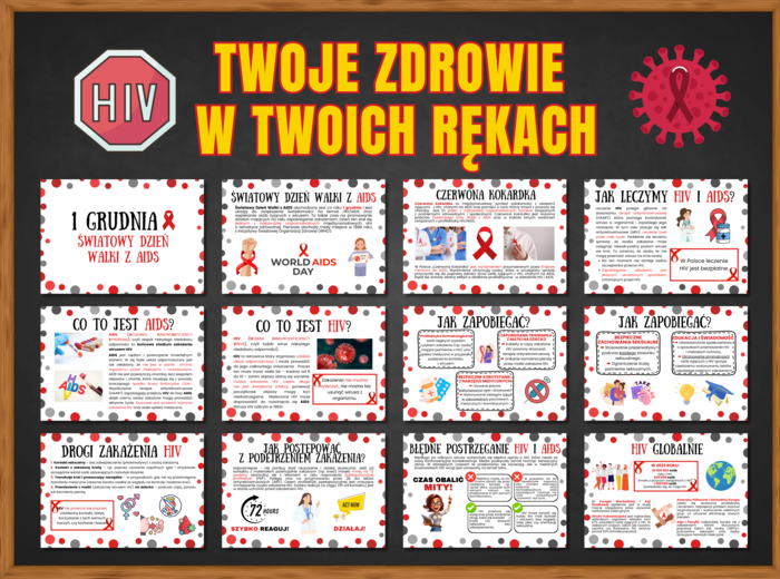 1 grudnia - ŚWIATOWY DZIEŃ WALKI Z AIDS - zestaw materiałów