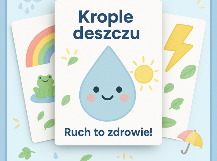 Deszczowa pogoda – zabawy ruchowe w sali