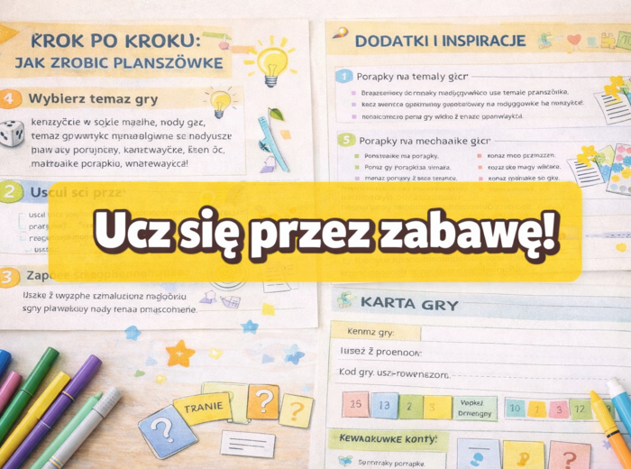 Planszówki DIY z kartonu i markerów