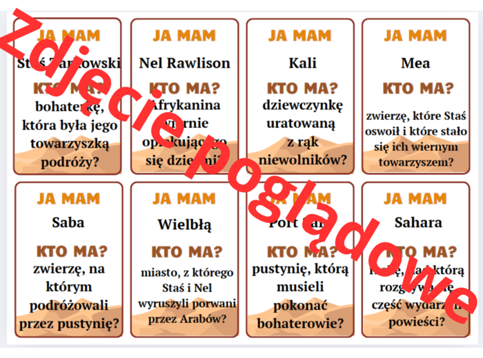 Ja mam, kto ma? – W pustyni i w puszczy