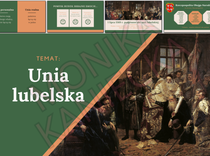 Unia lubelska - prezentacja historia klasa 6