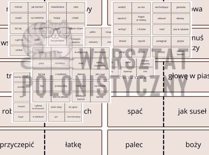 Frazeologiczne pary - 100 wyrażeń