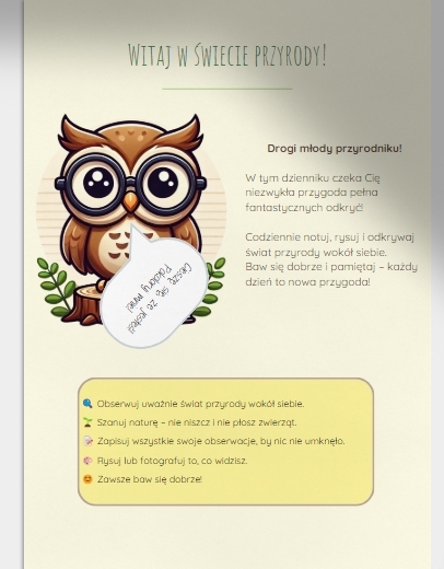 Dziennik obserwacji przyrody
