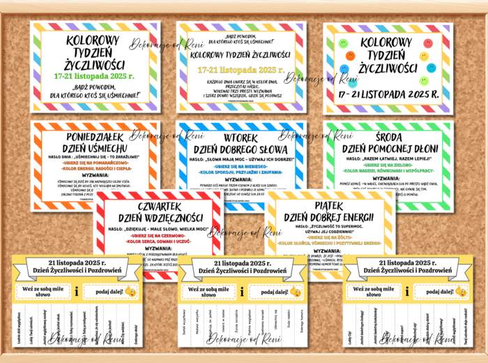 Kolorowy Tydzień Życzliwości - wersja 2