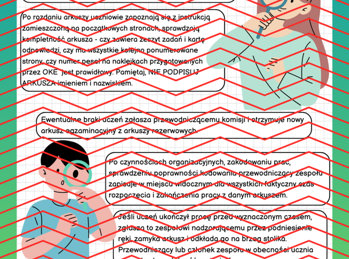 Przygotowanie do Egzaminu Ósmoklasisty - strategie, porady i techniki. Gazetka.
