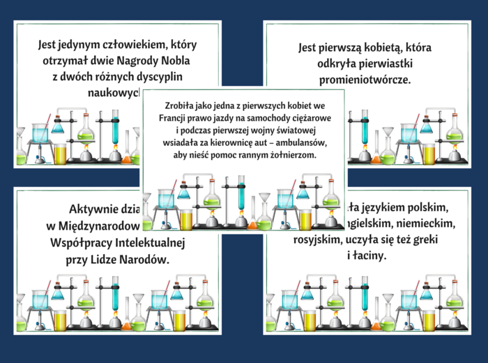 MARIA SKŁODOWSKA - CURIE – gazetka – biblioteka – świetlica – 21 stron – wersja 2