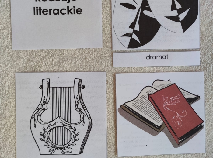 Rodzaje literackie - cechy - karty
