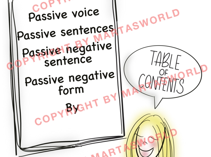 DRAWN TO GRAMMAR – PASSIVE VOICE - STRONA BIERNA
