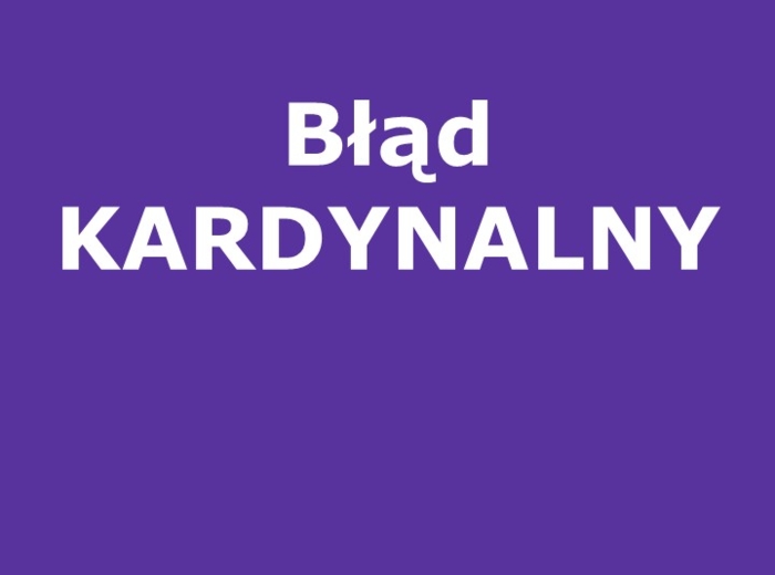 Błąd kardynalny