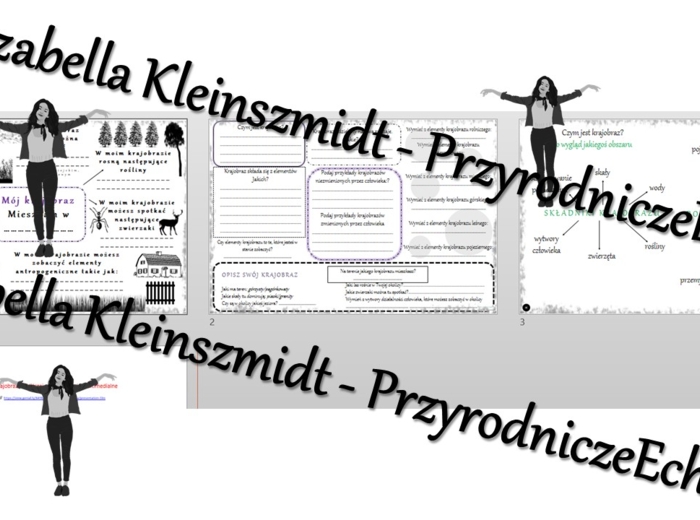 Karta pracy i pomysł/inspiracja na lekcję „Rodzaje krajobrazów” - karta pracy wykonana w power point + gratisowy pomysł na lekcję - link do lekcji multimedialnej niekomercyjnej wykonanej w genial.ly do indywidualnego pobrania i użycia do celów niekomercy