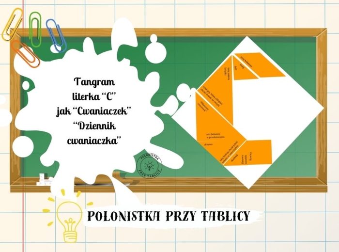 Tangram "Dziennik cwaniaczka" C jak "cwaniaczek"
