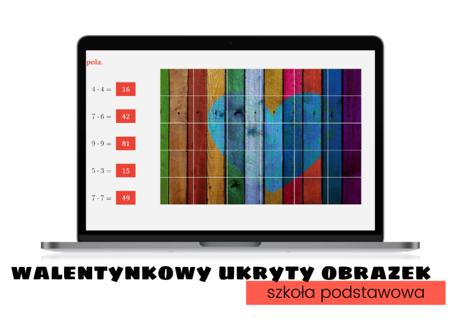 Szkoła Podstawowa - Walentynkowy UKRYTY OBRAZEK