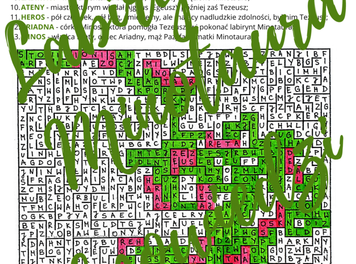 LABIRYNT MINOTAURA *Łamigłówka dla dzieci* Mit o Tezeuszu i Ariadnie