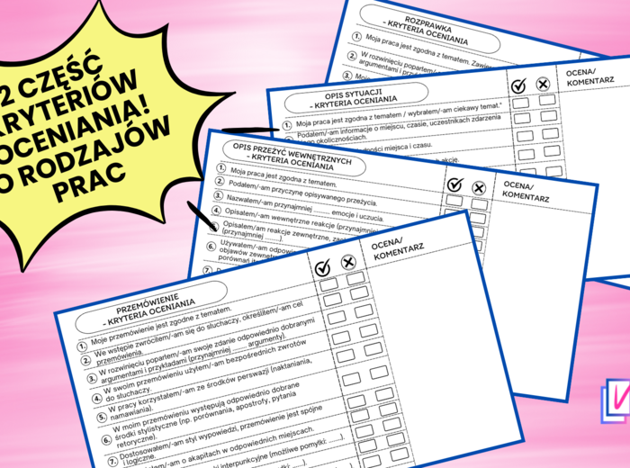 Kryteria oceniania cz. 2 - język polski