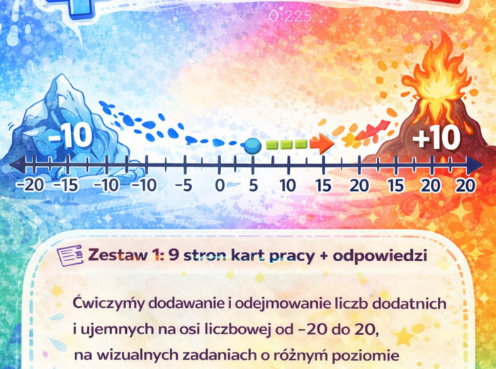 OŚ LICZBOWA  —20 +20