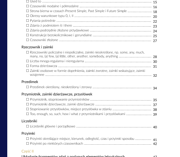 Egzamin ósmoklasisty: środki językowe w zadaniach otwartych 54,00 zł