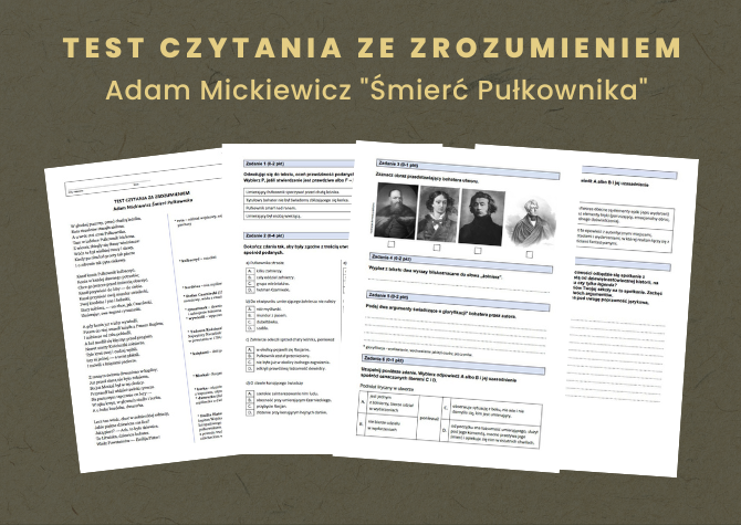 "Śmierć Pułkownika" - test czytania ze zrozumieniem