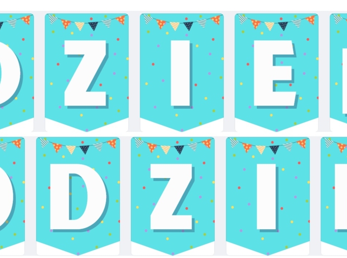 Girlanda, dekoracja, napis DZIEŃ RODZINY