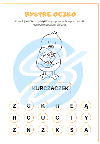 BYSTRE OCZKO WIELKANOC 6 KARTY PRACY DLA MŁODSZYCH UCZNIÓW WIELKANOCNE