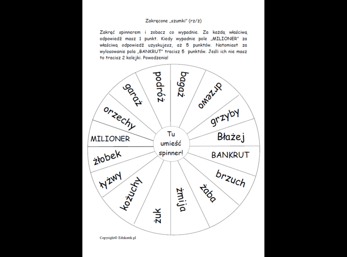 Zakręcone szumki - gry logopedyczne