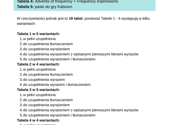 Together 5, Unit 3 - słownictwo