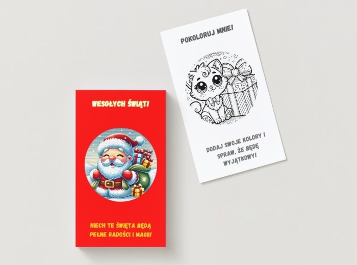Personalizowane karty prezentowe. Motywy zwierzęce, bajkowe, świąteczne. Kupony