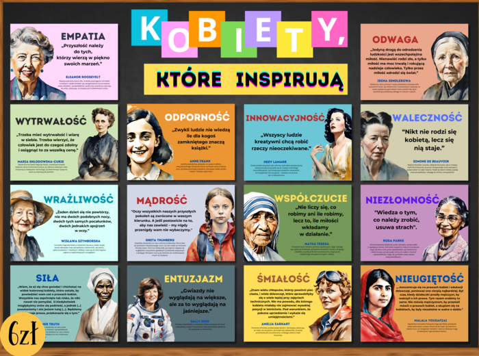 KOBIETY, KTÓRE INSPIRUJĄ - gazetka edukacyjna - DZIEŃ KOBIET