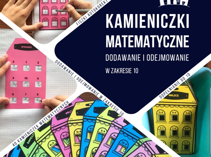 Kamieniczki matematyczne - dodawanie i odejmowanie w zakresie 10