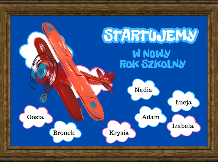 Gazetka na nowy rok szkolny- startujemy w nowy rok szkolny