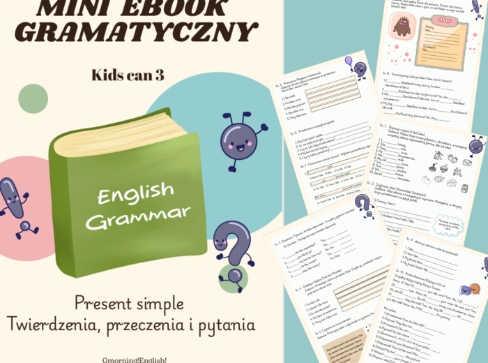 Mini ebook gramatyczny -present simple , Kids can 3