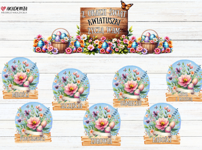 WIELKANOC ŻYCZENIA OD KWIATUSZKÓW
