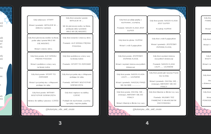 test na czujność - część 1 integracyjno-ruchowa