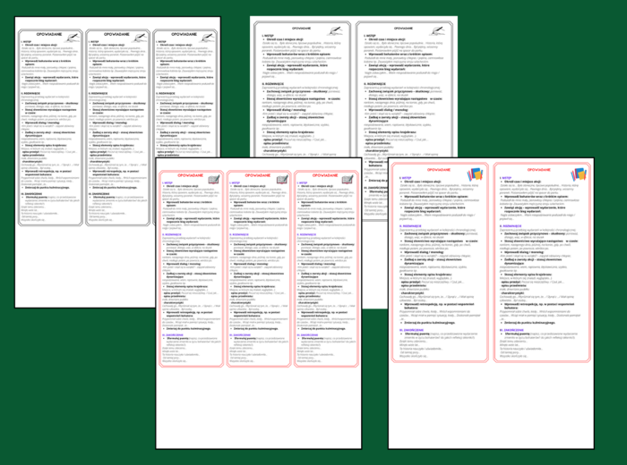 ROZPRAWKA – OPOWIADANIE - PRZEMÓWIENIE - wklejka – wklejki – kl. 4-8 – egzamin – powtórzenie – ćwiczenia redakcyjne