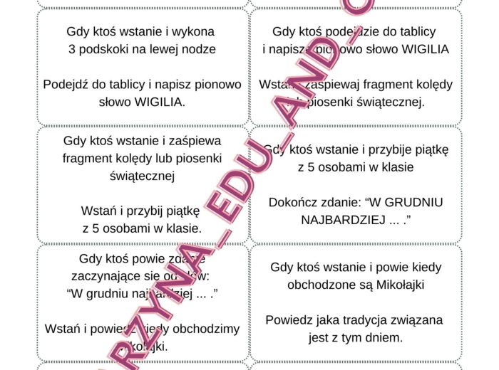 Test na czujność - część 4 bożonarodzeniowa