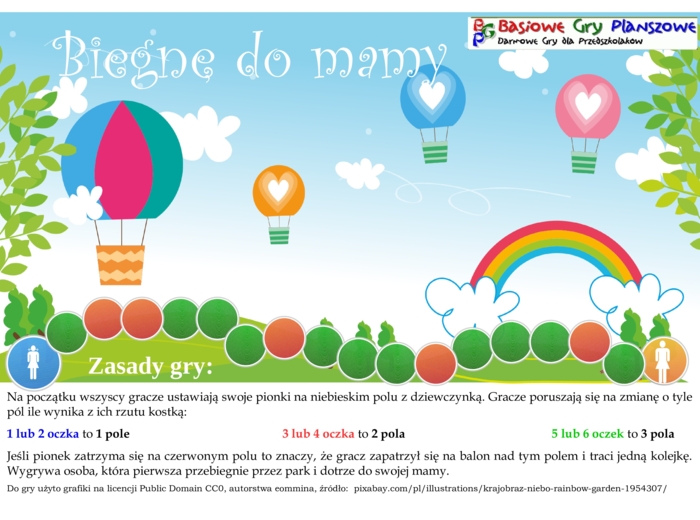 Biegnę do mamy – Gra planszowa