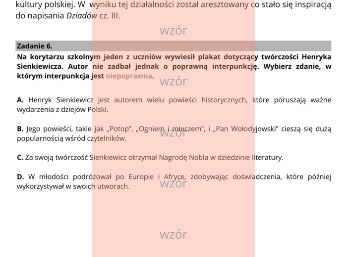 Ćwiczenia interpunkcyjne