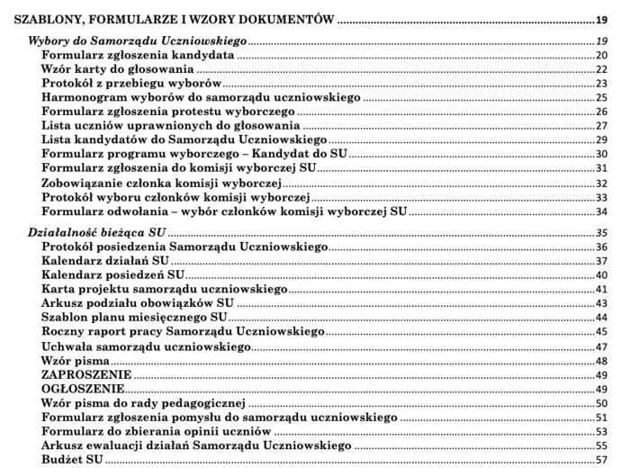 Samorząd Uczniowski - pakiet pomocy dla opiekunów samorządu szkolnego