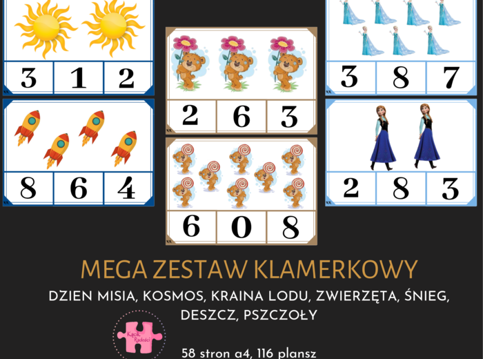 Zestaw klamerkowy - plansze
