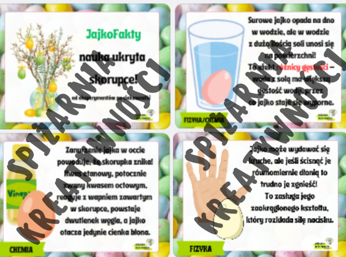 JajkoFakty – materiał na gazetkę ścienną w tematyce Wielkanocy 🐣🥚