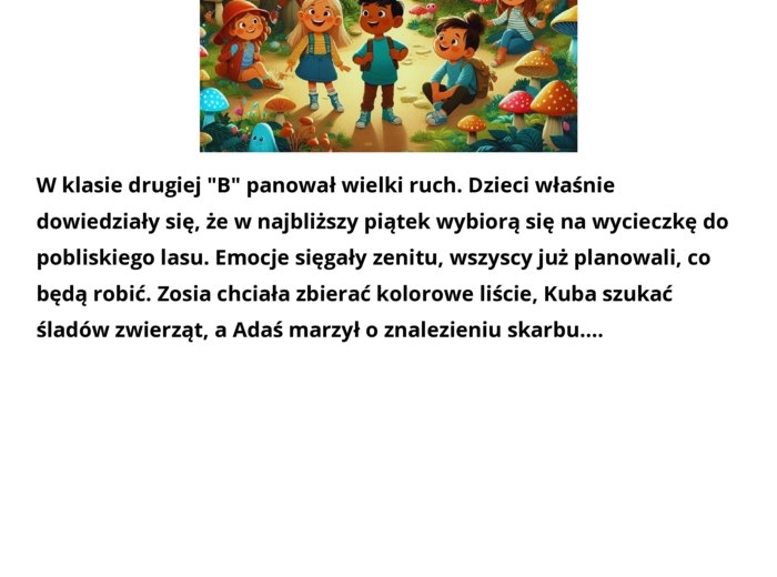 Czytanie ze zrozumieniem, klasa 2-3, edukacja specjalna.