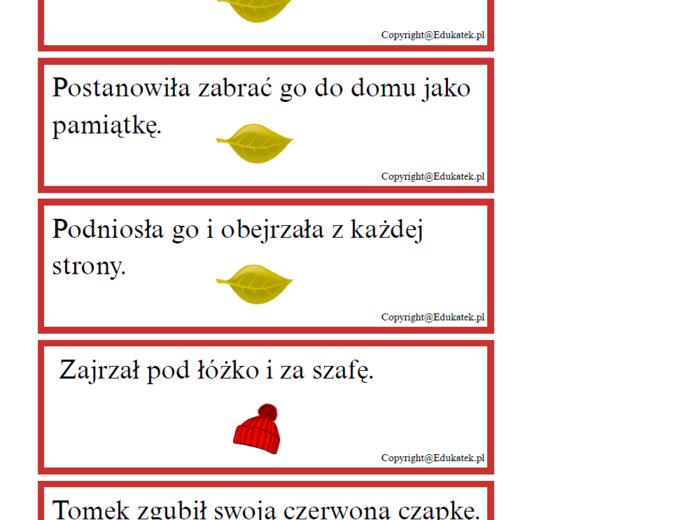 Zaplątane zdania - czytanie ze zrozumieniem-poziom podstawowy